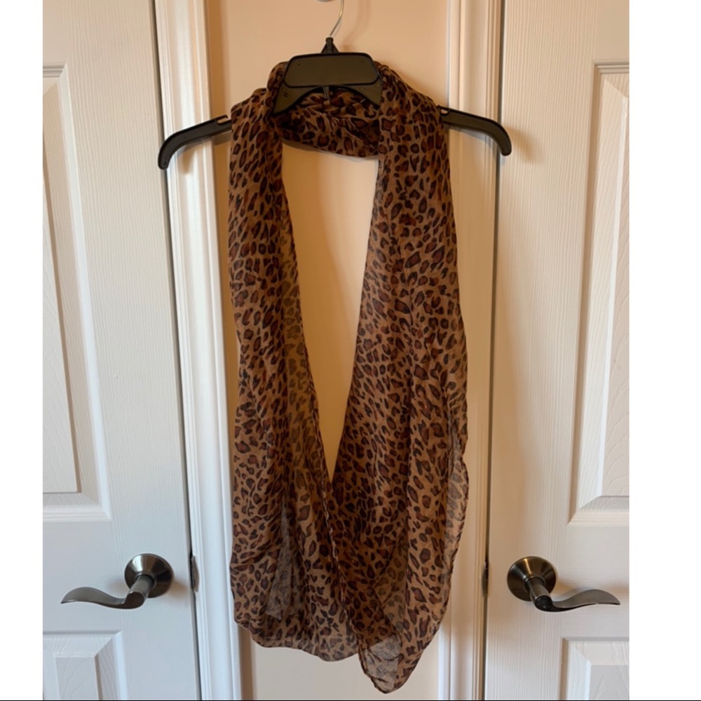 Cheetah print infinity scarf